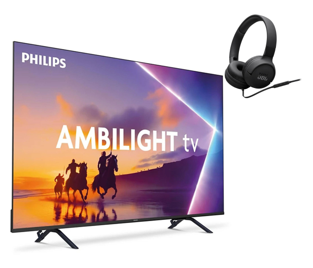 Philips 65PUS8400 65" Ambilight QLED 4+ SŁUCHAWKI NAUSZNE BT JBL - 1531910 - zdjęcie